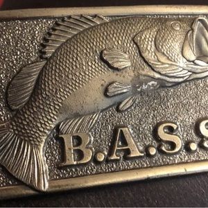 Vintage Bass Anglers Sportsman Belt Buckle